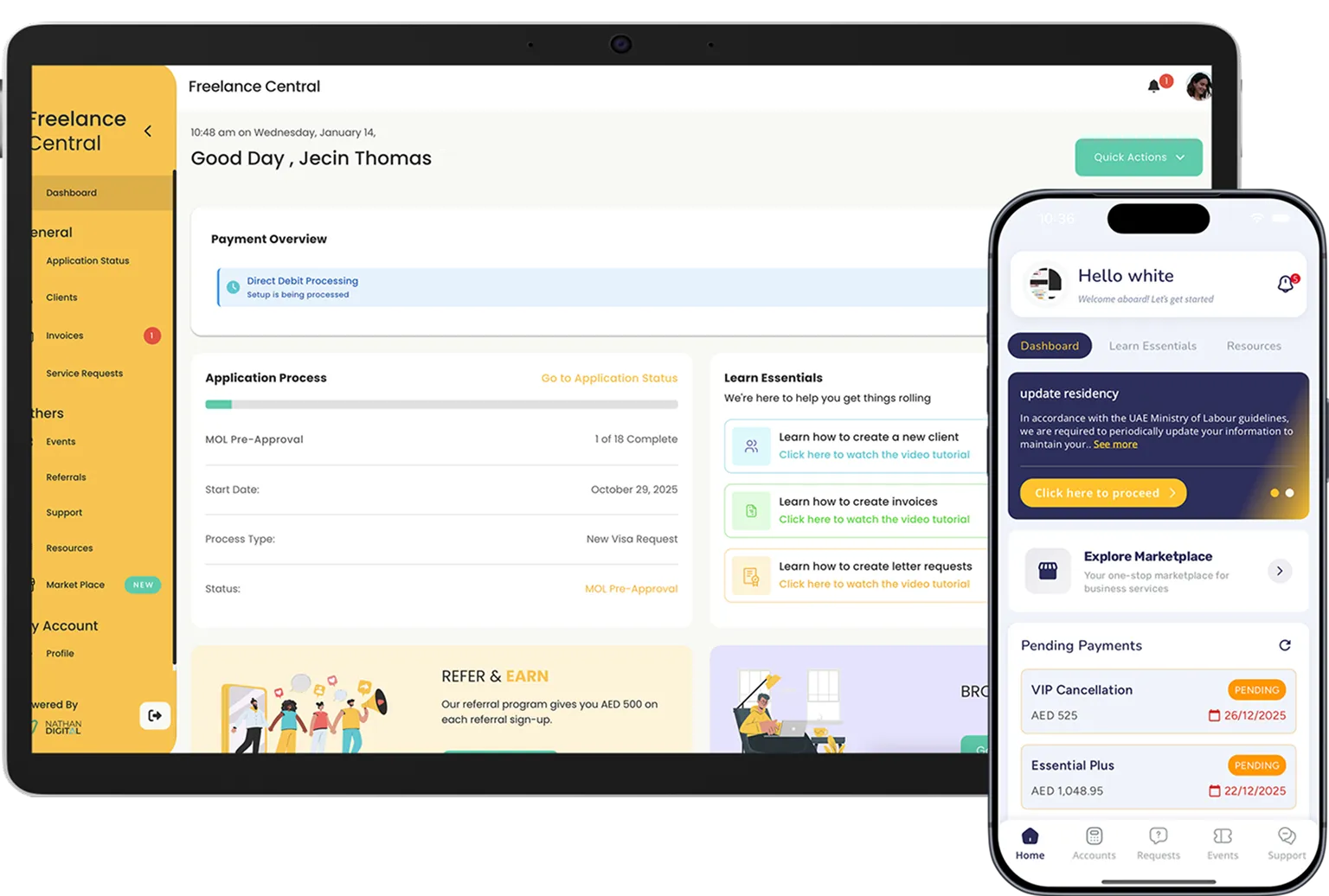 The Freelance Central App 